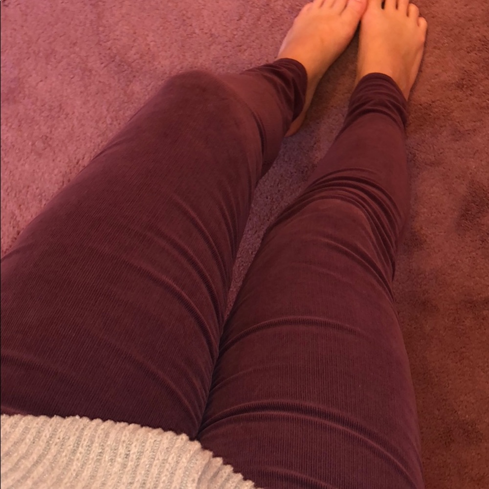 Maroon corduroy pants